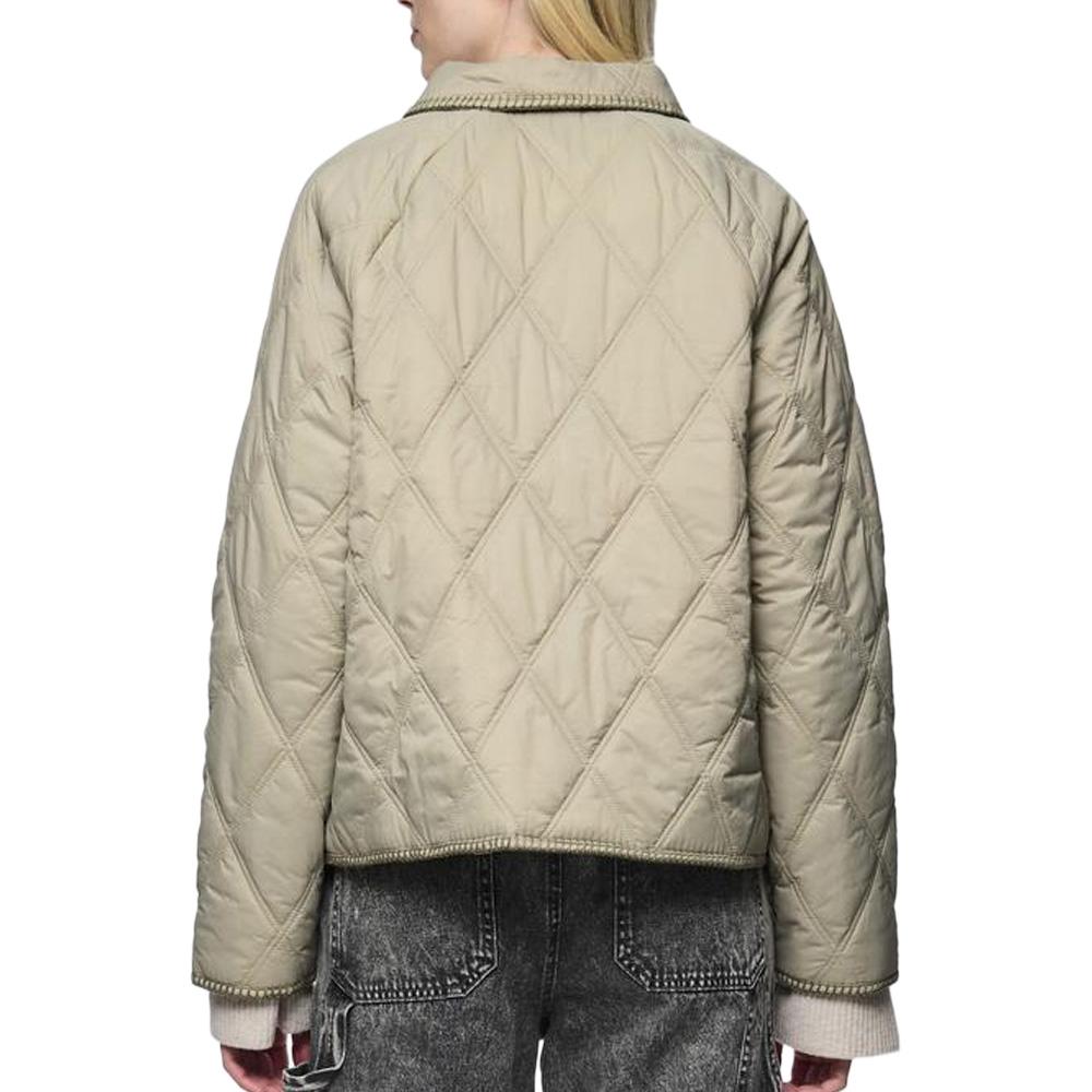 Veste Kaki Femme Pieces Naima vue 2