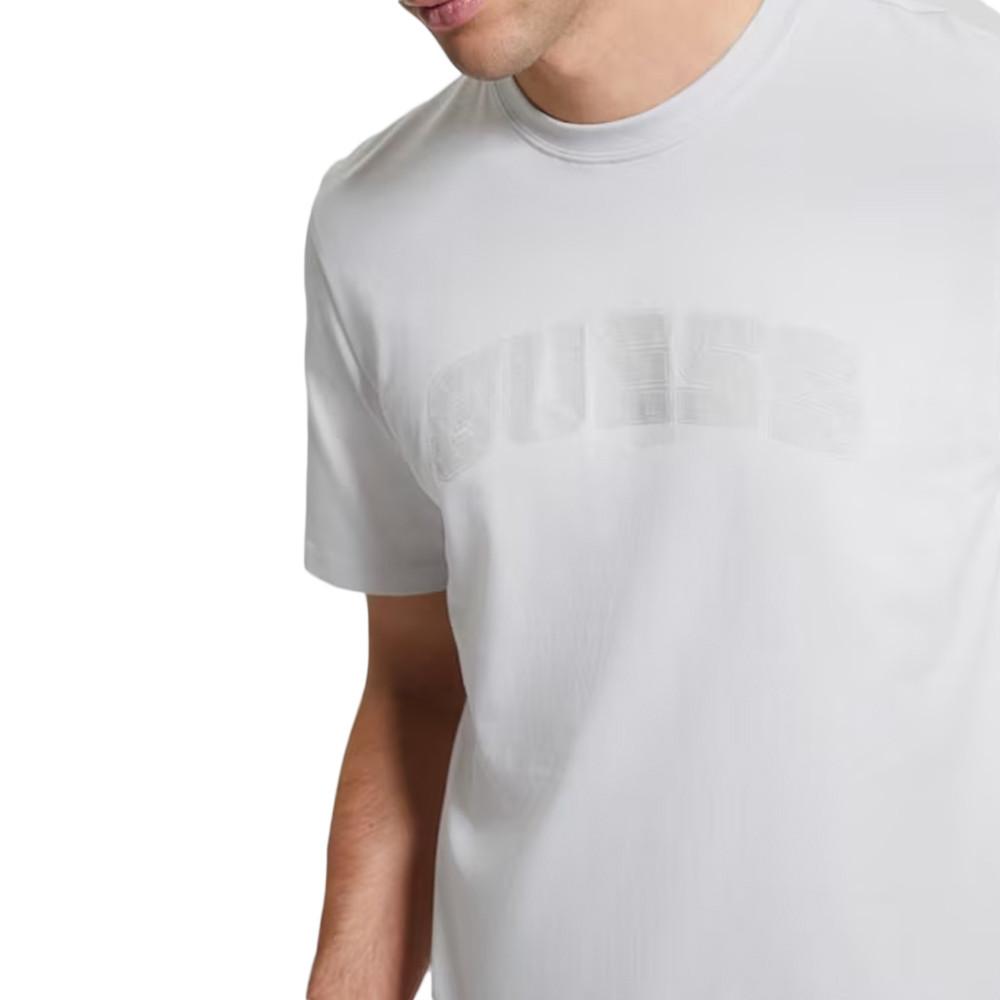 T-shirt Gris Clair Homme Guess Gaston vue 3