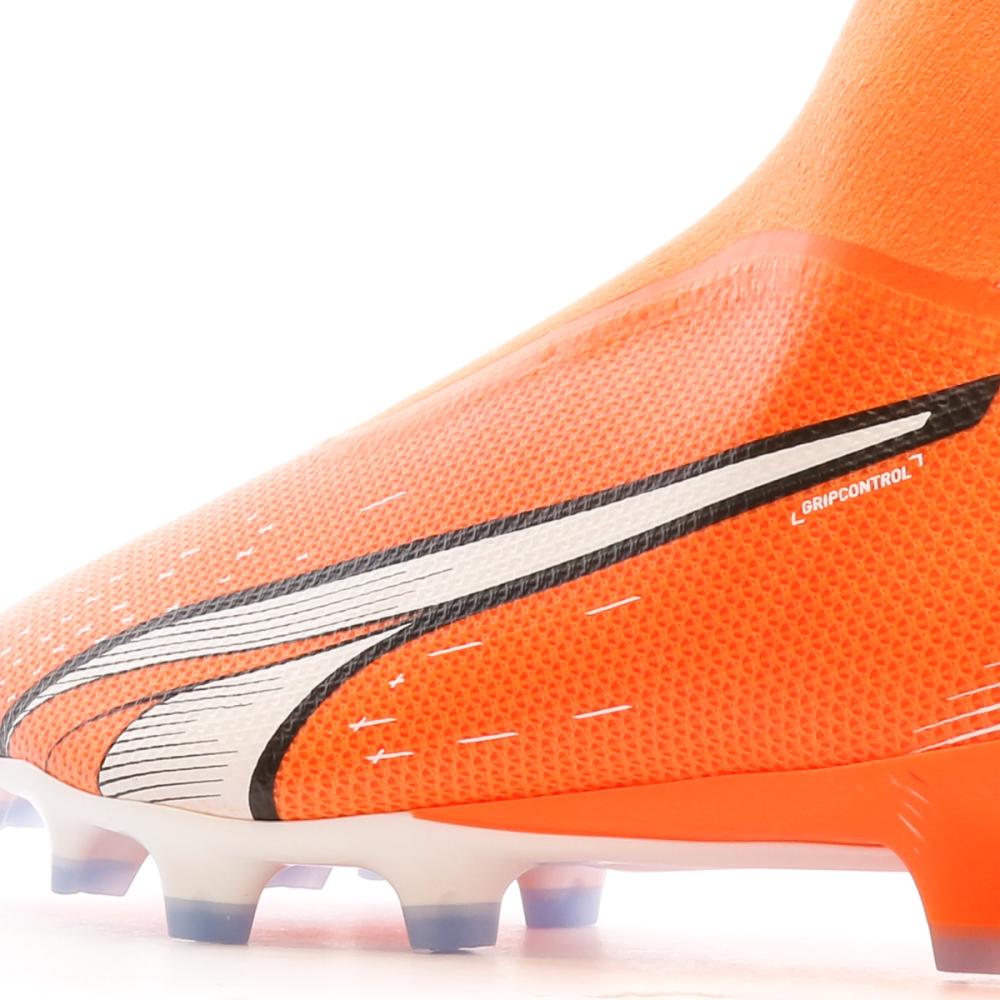 Chaussures de Football Orange Homme Puma Ultra Match vue 7