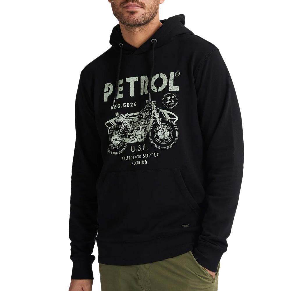 Sweat Noir Homme Petrol Industries SWH102-9999 pas cher