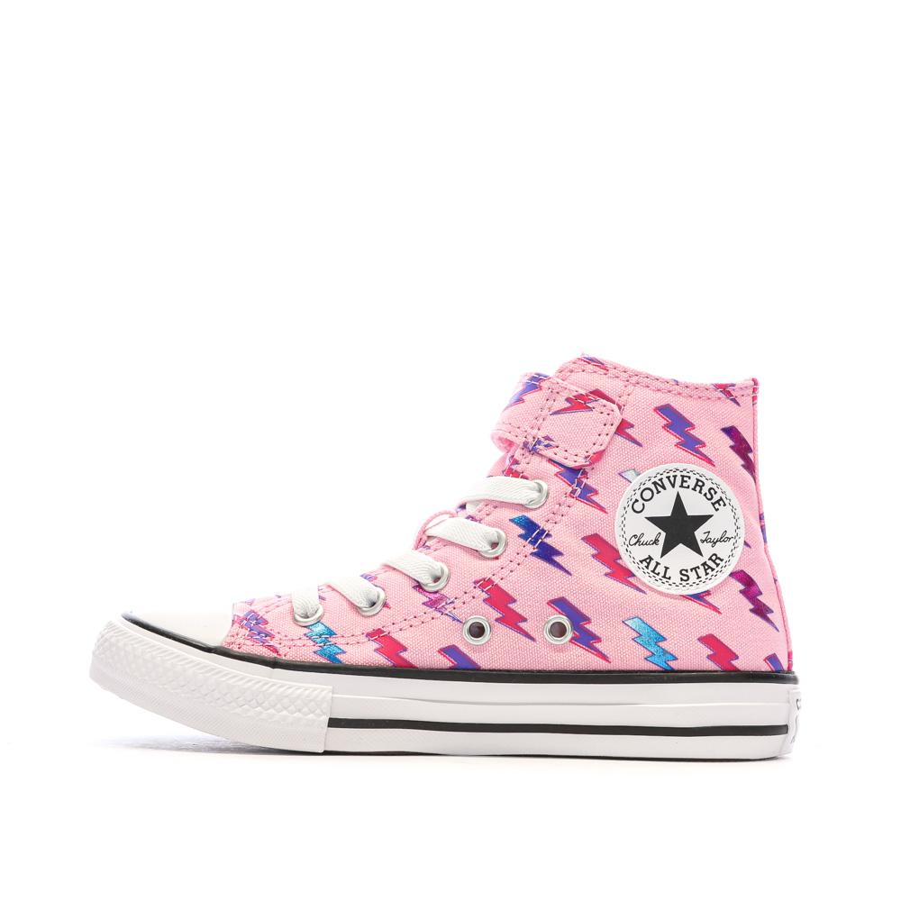 Baskets Roses Fille Converse All Star Electric Bolt pas cher