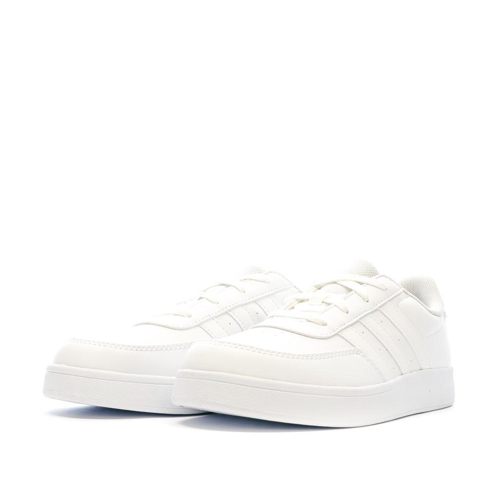 Baskets Blanc Garçon Adidas Breaknet 2.0 vue 6