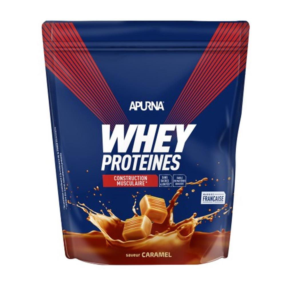 Whey Proteines Caramel Apurna Construction Musculaire 720g pas cher