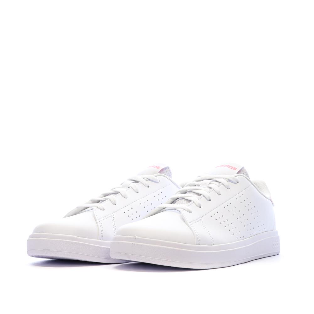 Baskets Blanches Fille/Femme Adidas Advantage Base 2.0 vue 6