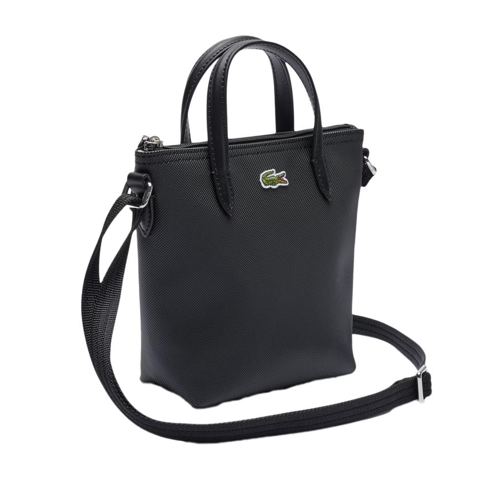Sac Bandoulière Noir Femme Lacoste Concept Mini Tote L.12.12 pas cher