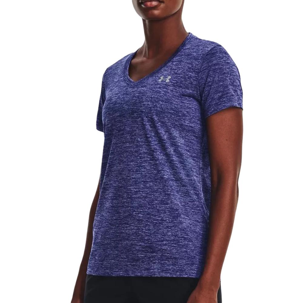 T-shirt de Sport Violet Femme Under Armour Tech SSV Twist pas cher