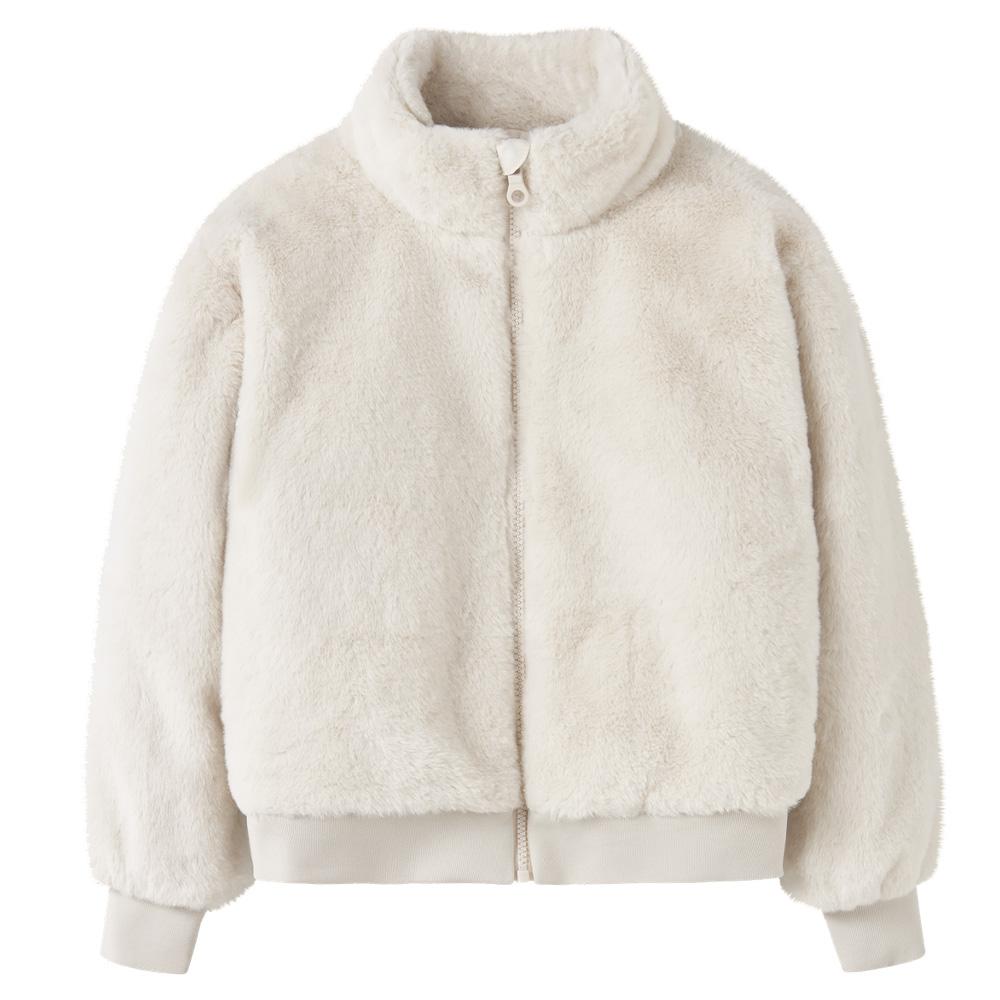 Veste en fausse fourrure Blanche Fille NAME IT Mila pas cher
