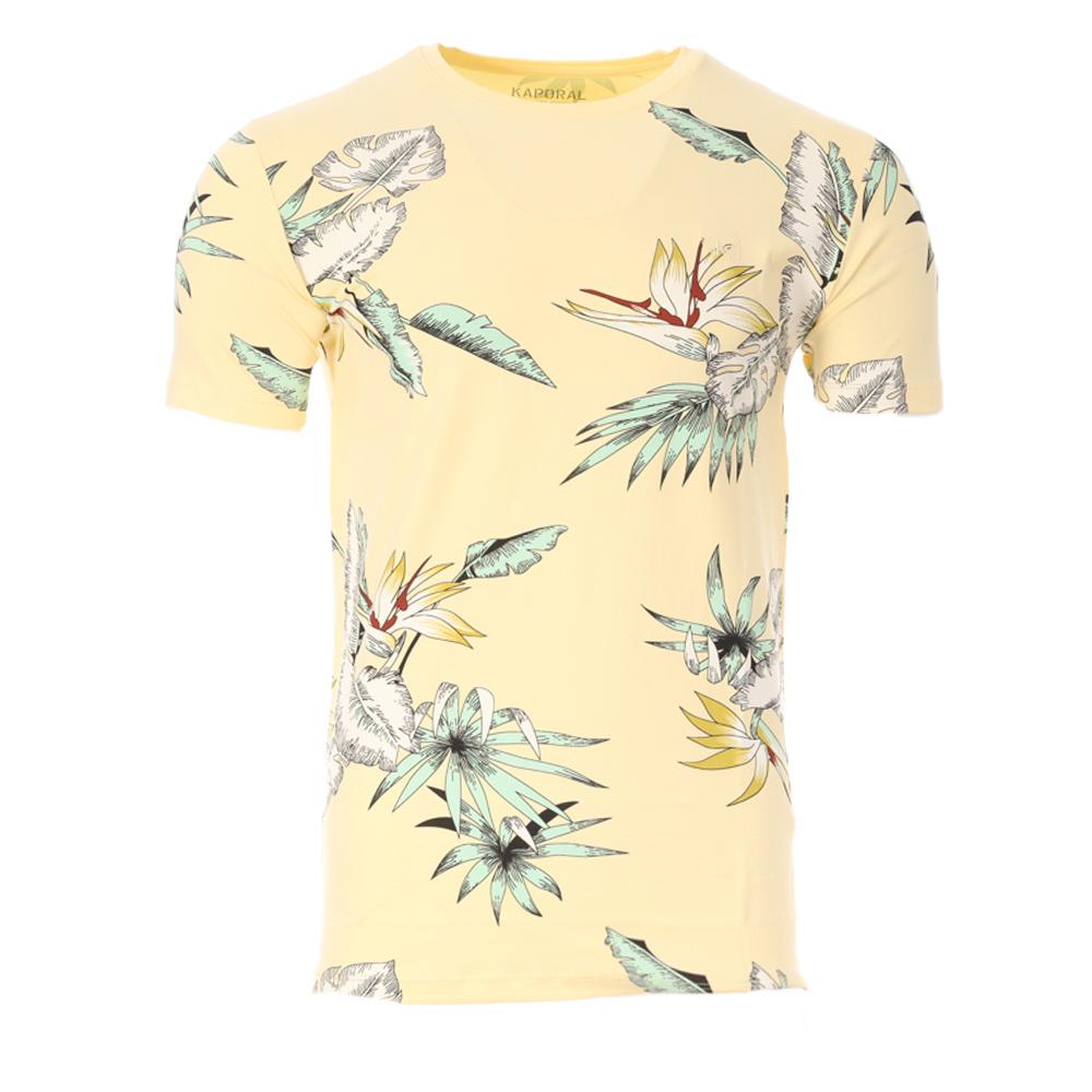 T-Shirt Jaune Homme Kaporal BIRDY pas cher