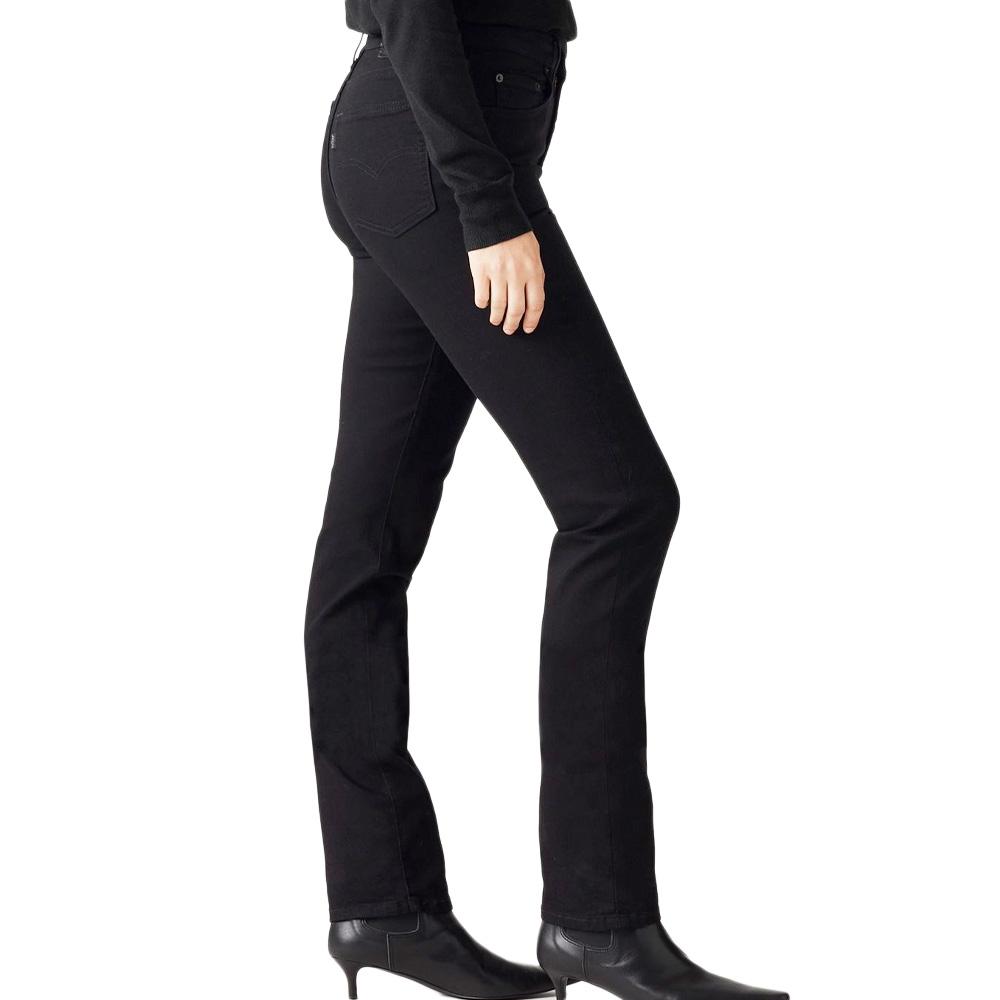 Jean 724 Noir Femme Levi's High Rise Straight vue 3