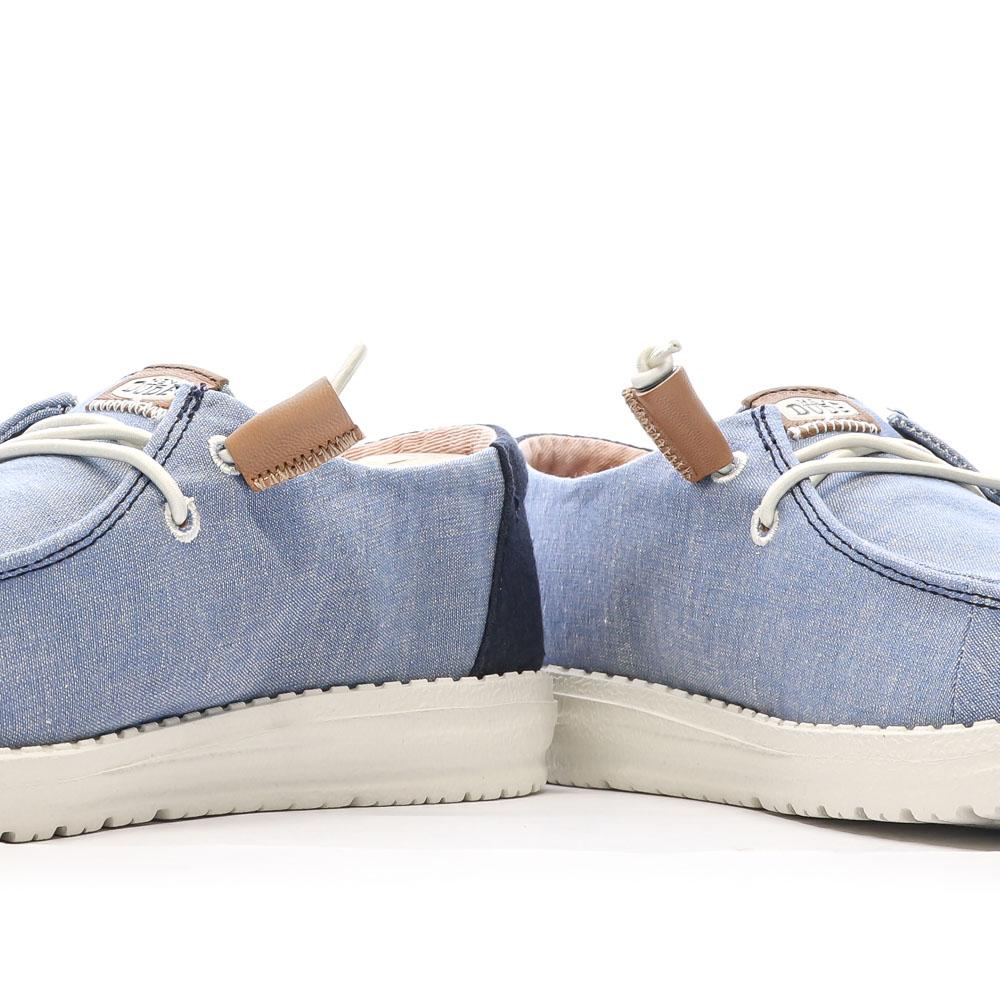 Chaussures Bleu Femme Hey Dude Wendy Stretch vue 7