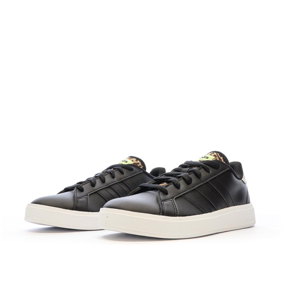 Baskets Noires Femme Adidas Grand Court Base 2.0 vue 6