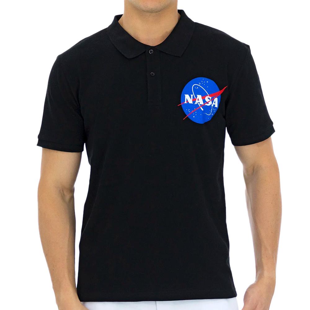 Polo Noir Homme Nasa 09P pas cher