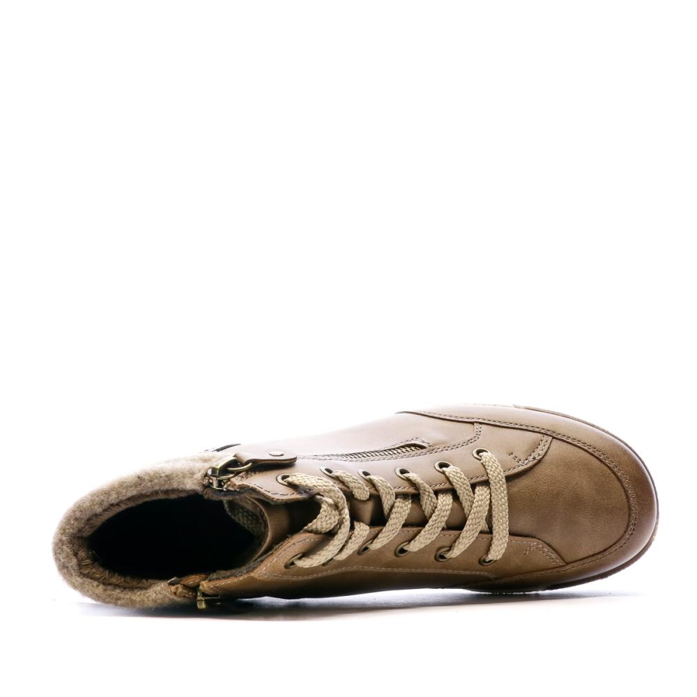 Baskets montantes Marron Femme Relife Jestor vue 4