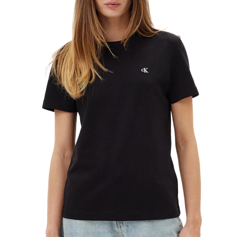T-Shirt Noir Femme Calvin Klein Jeans Archive pas cher