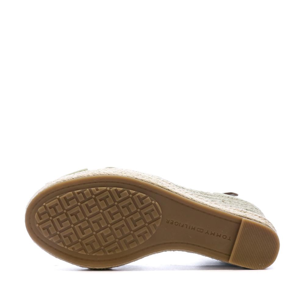 Sandales Compensées Kaki femme Tommy Hilfiger 10cm vue 5
