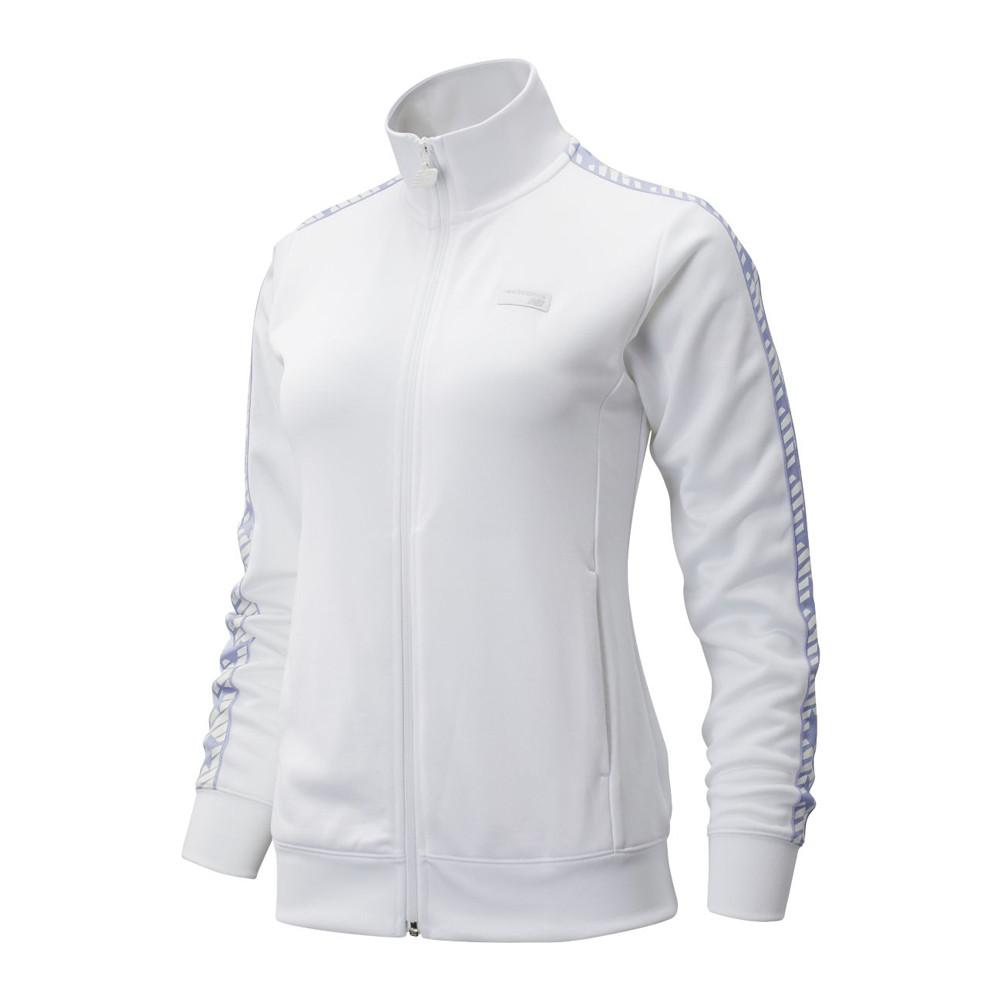 Sweat zippé Blanc Femme New Balance ATHLETICS CLASSIC pas cher