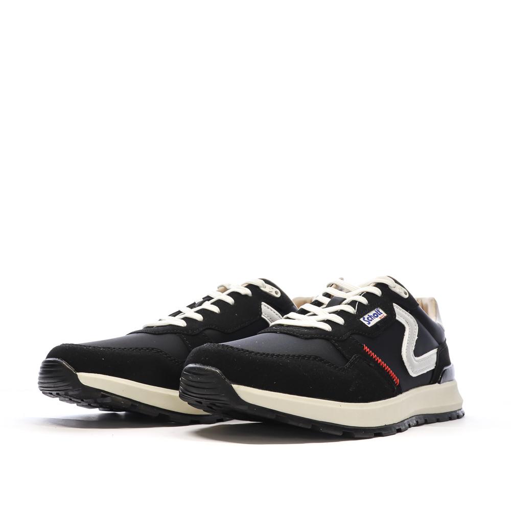 Baskets Noires/Blanches Homme Schott Dorian vue 6
