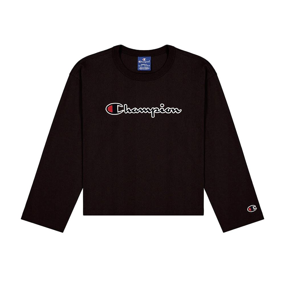 T-shirt Manches longues Noir Fille Champion 404233 pas cher