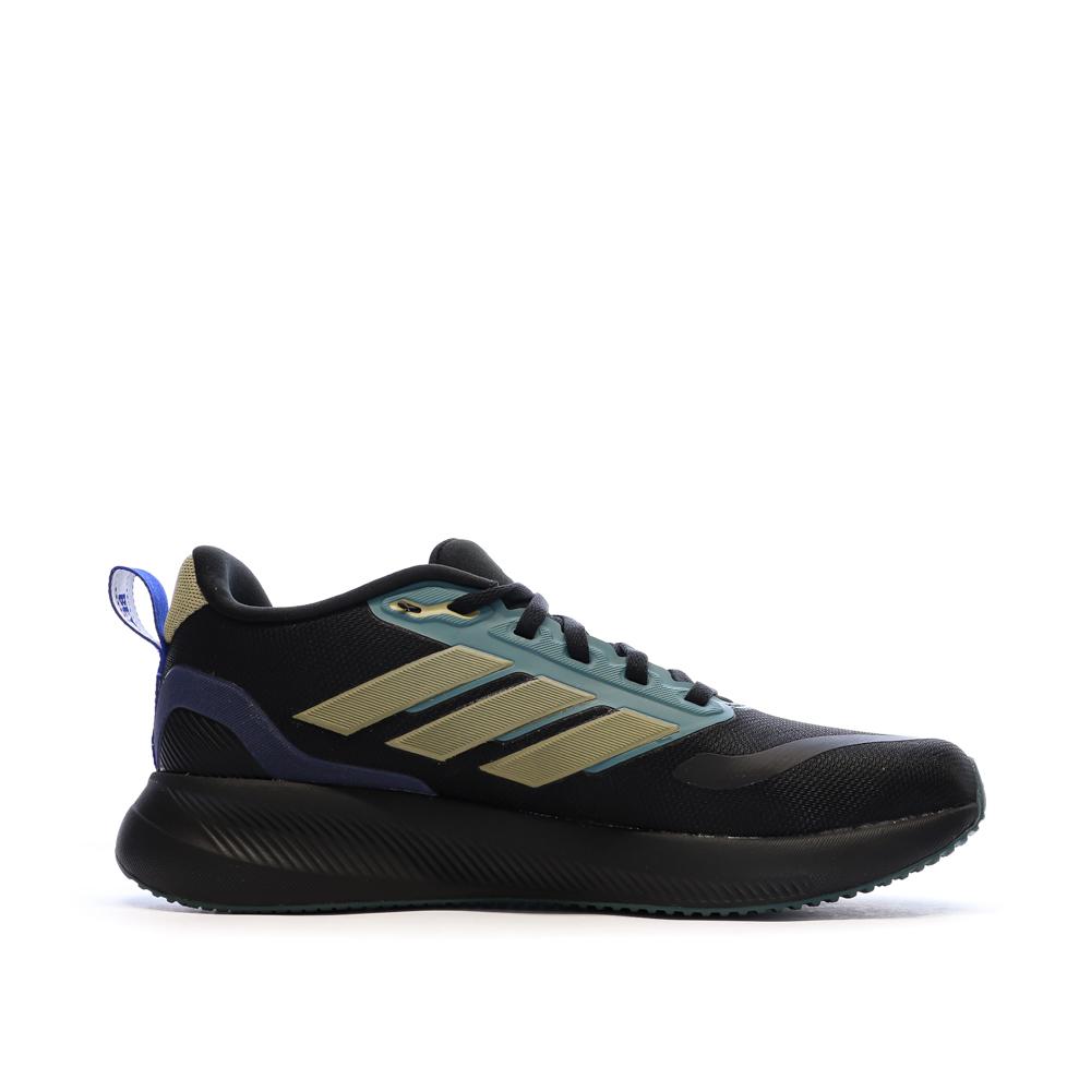 Baskets Noir Garçon Adidas Runfalcon 5 vue 2