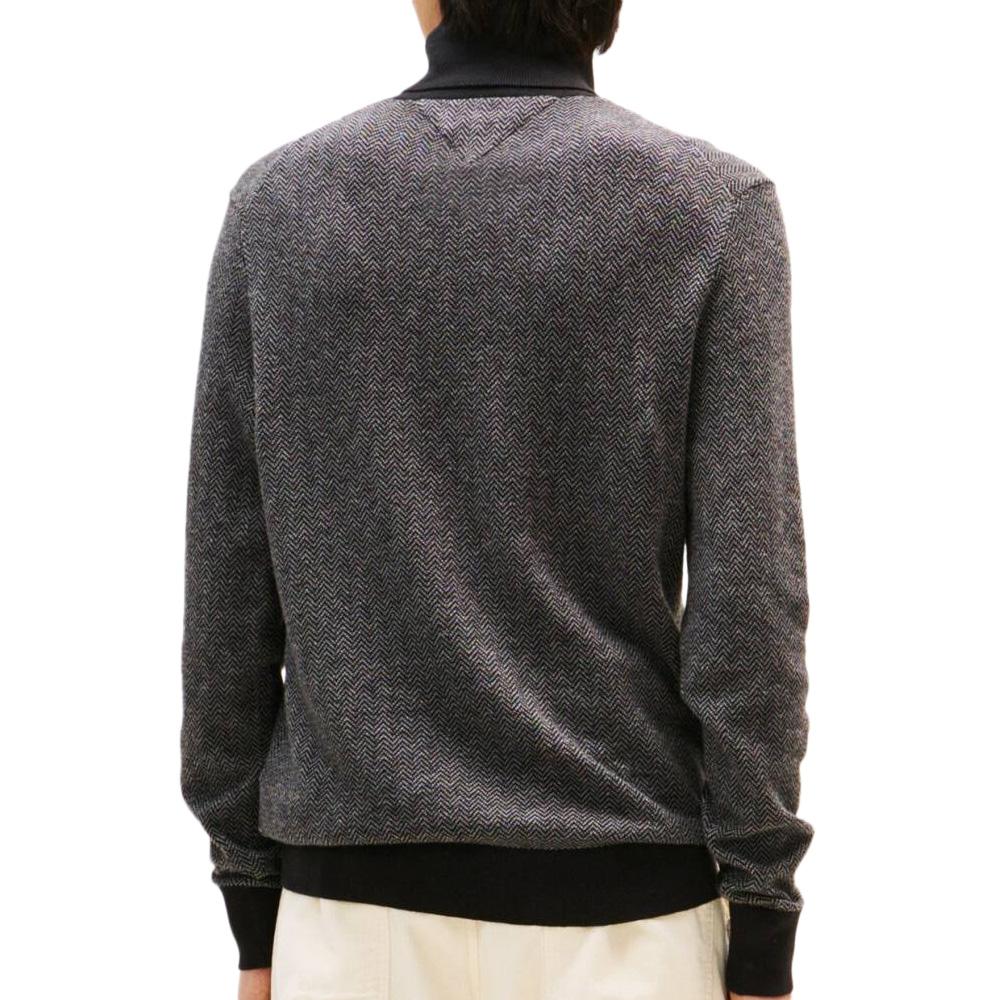 Pull Gris Chiné Homme Tommy Hilfiger Pima MW0MW40446 vue 2