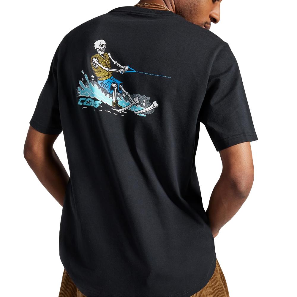 T-shirt Noir/Bleu Homme Converse Skeleton vue 2