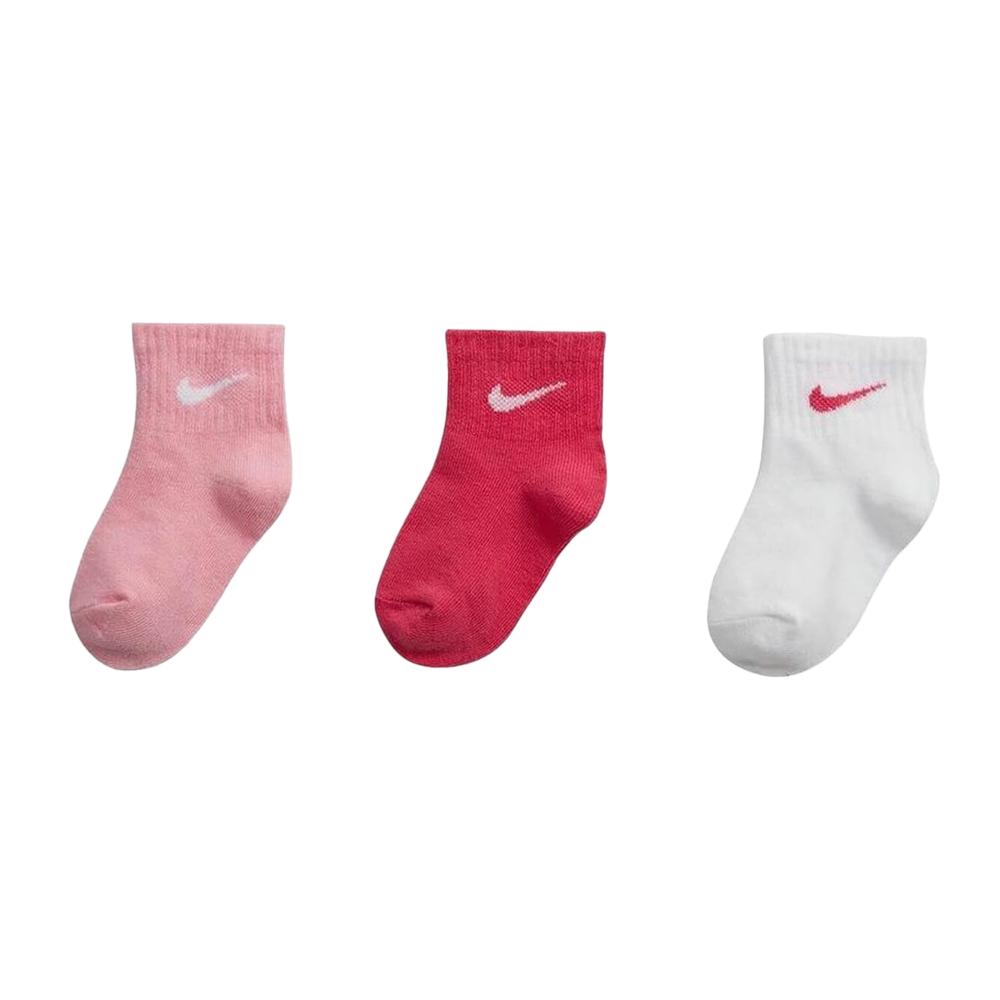 Lot de 3 Paires de Chaussettes Rose Fille Nike Core pas cher