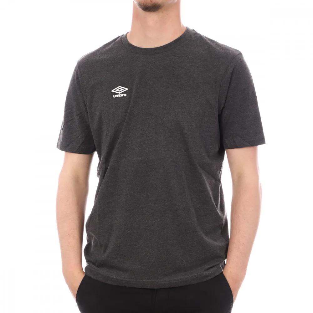 T-shirt Noir chiné homme Umbro SB Net logo pas cher