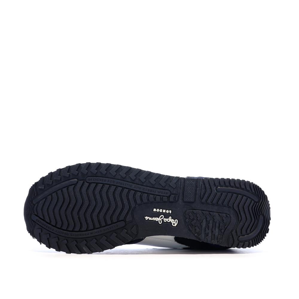 Baskets Marine/Blanche/Bleu Homme Pepe jeans Brit Road M vue 5