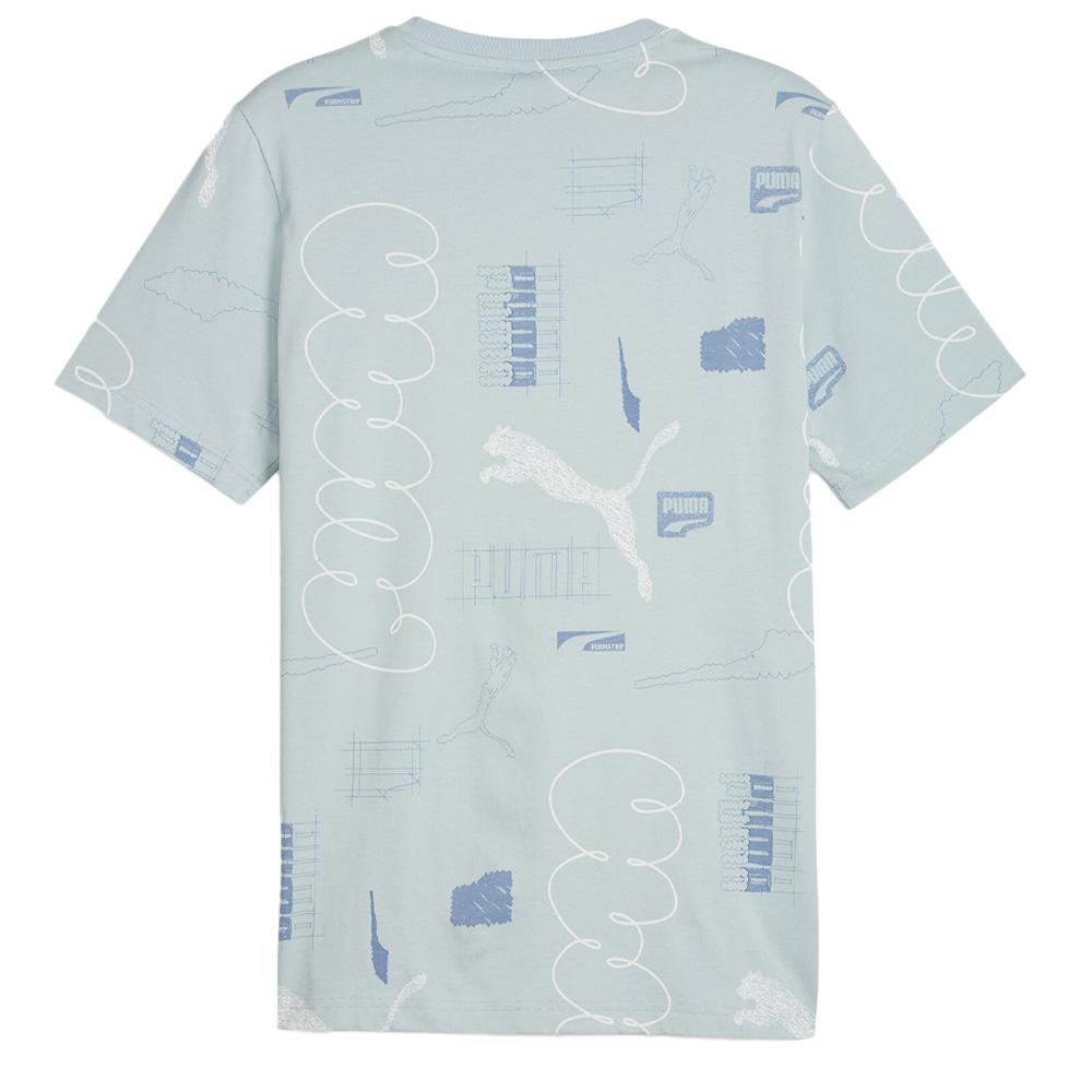 T-Shirt Bleu Homme Puma Classics vue 2