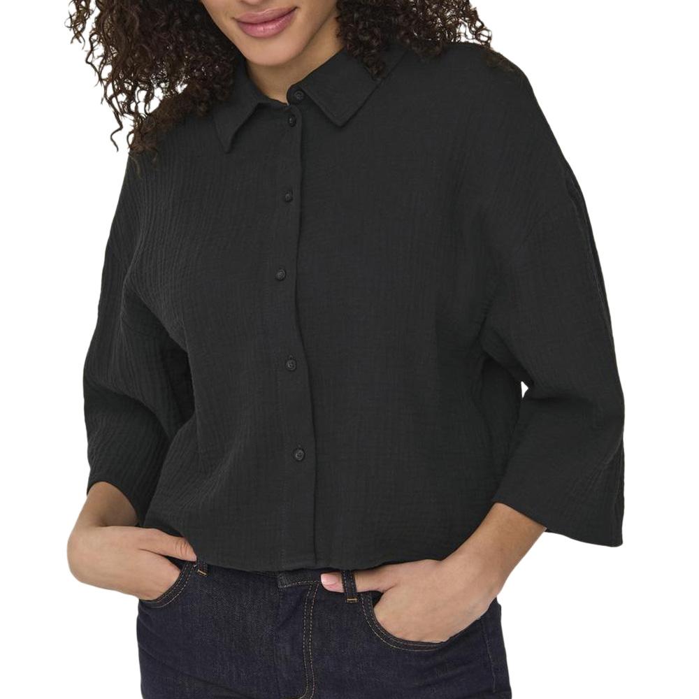 Chemise Grise Femme JDY Theis Life 3/4 pas cher