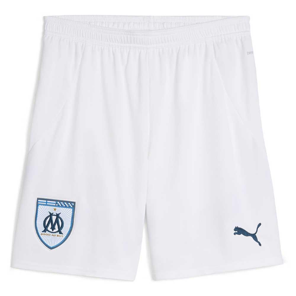 OM Short Blanc/Turquoise Homme Puma pas cher