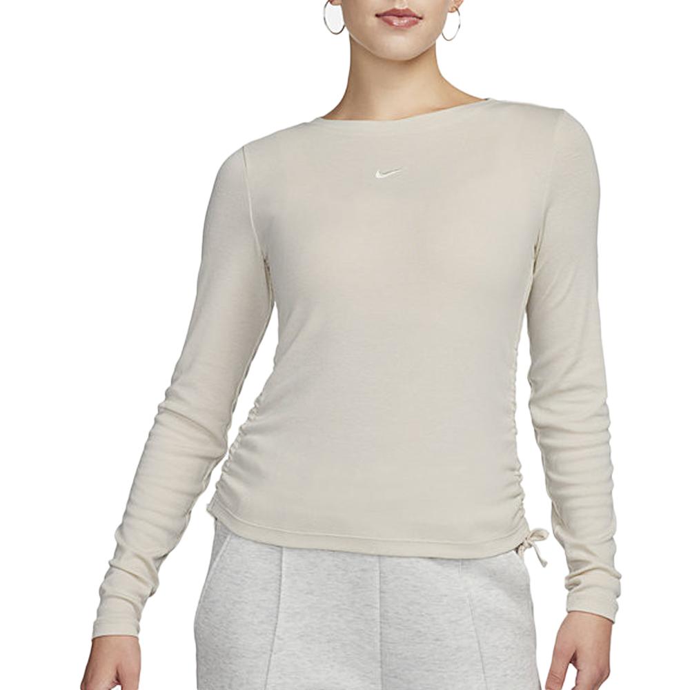 Sweat Beige Femme Nike Essntl pas cher