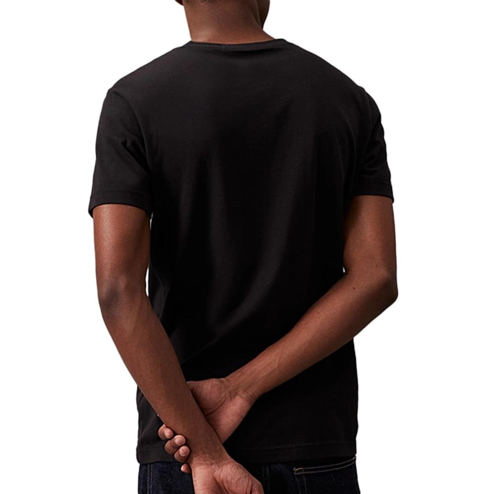 T-Shirt Noir/Rouge Homme Calvin Klein JeansCore Institutional vue 2