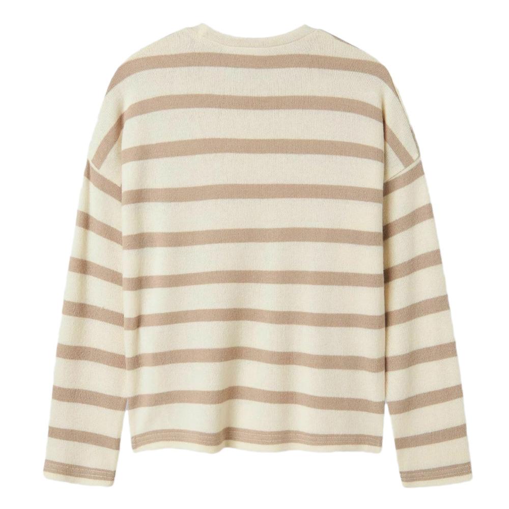 Pull Beige à rayures Fille Name It Follina vue 2