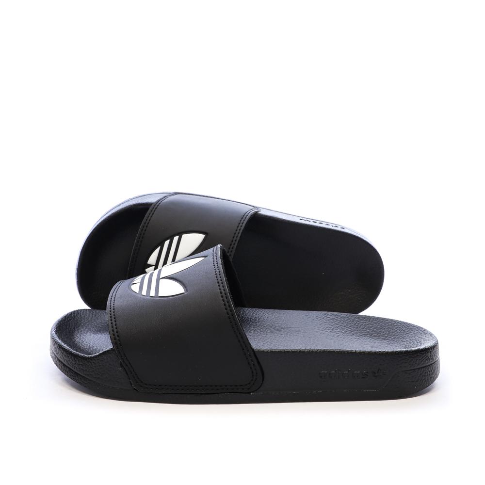 Claquettes Noires/Blanches Garçon Adidas Adilette Lite pas cher
