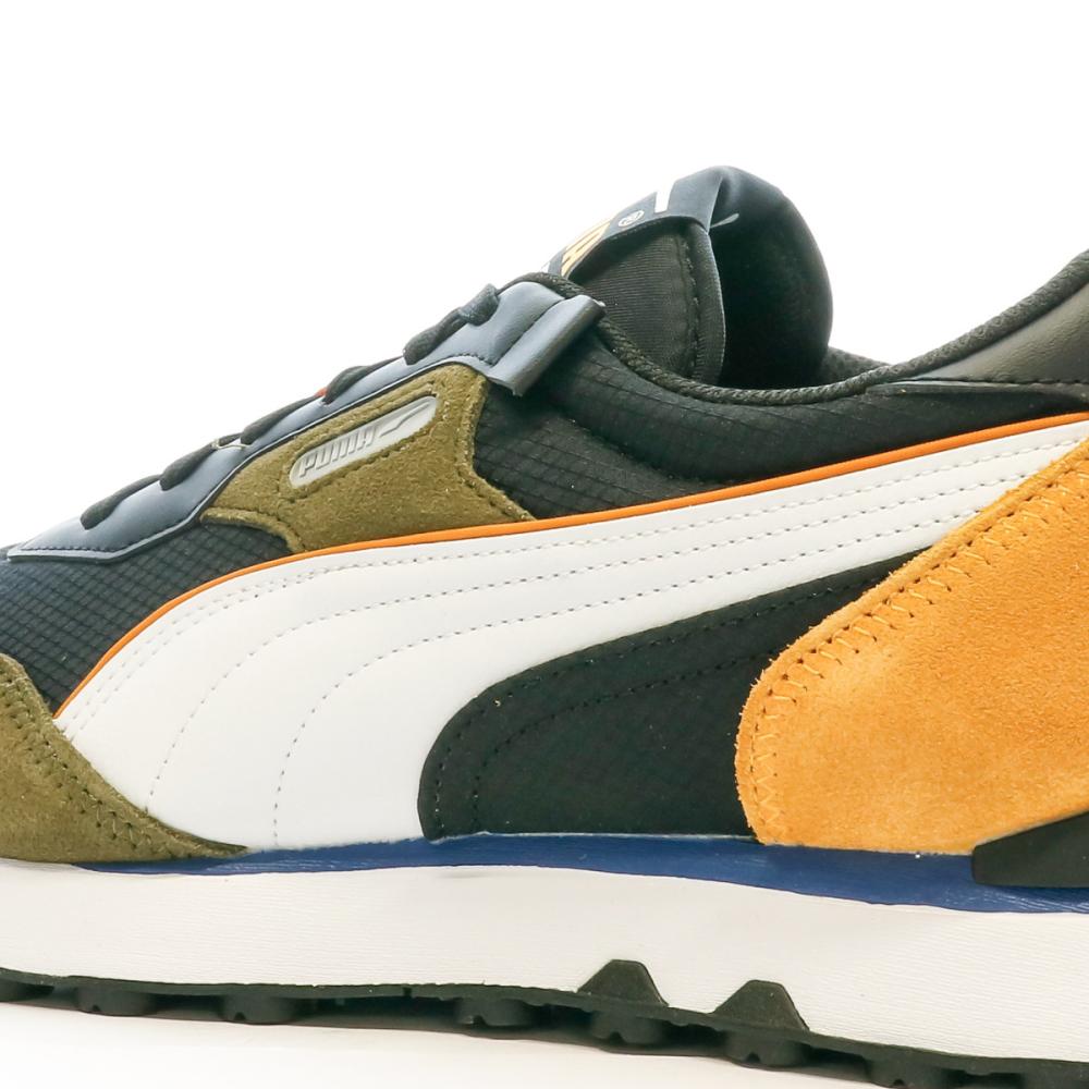 Baskets Noir/Kaki Homme Puma Rider Future Vintage vue 7