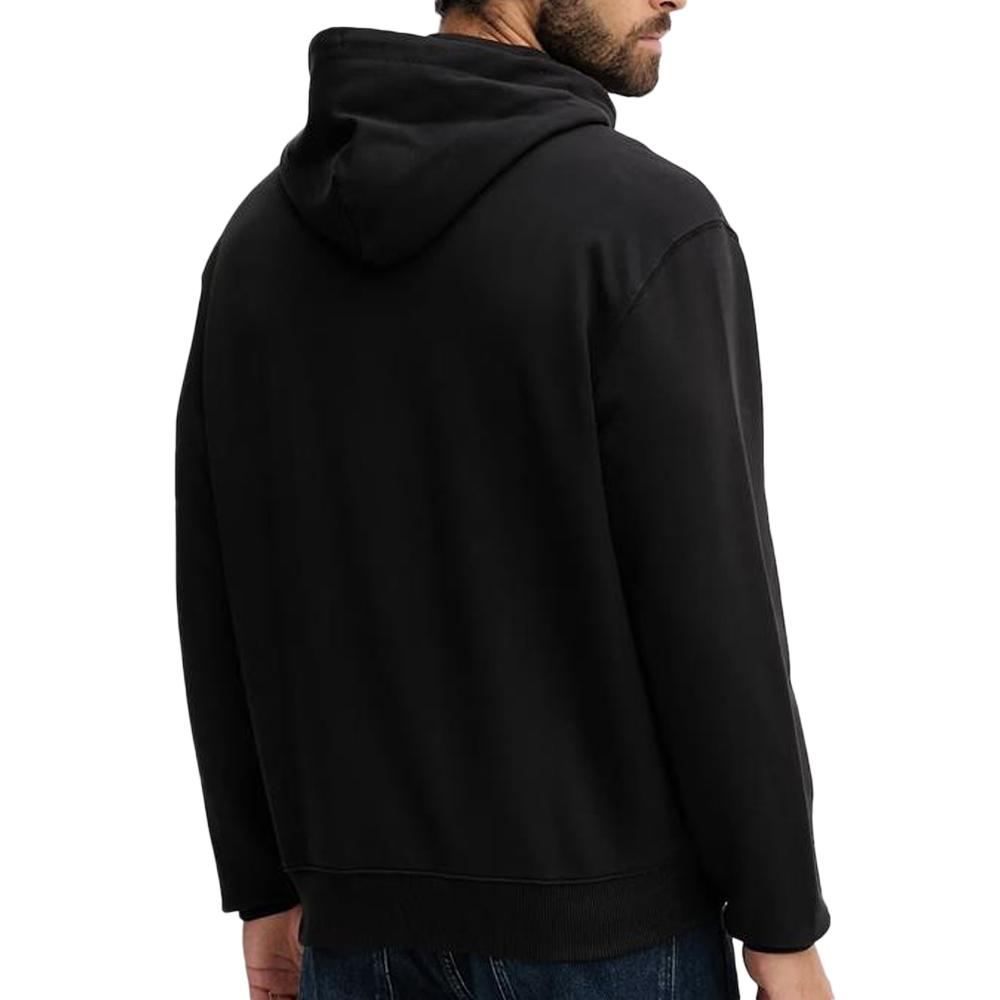 Sweat Zippé Noir Homme Calvin Klein Jeans Terry Monog vue 2