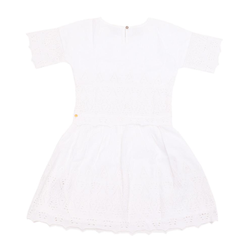 Robe à manches courtes Blanche Fille Scotch & Soda vue 2
