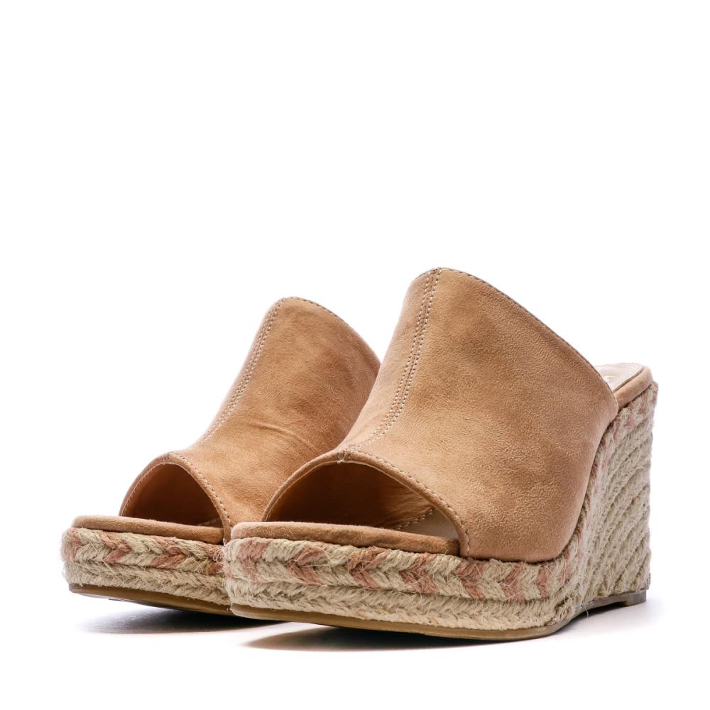 Sandales Compensées Camel/Rose Femme Beppi Wedge Slipper vue 6