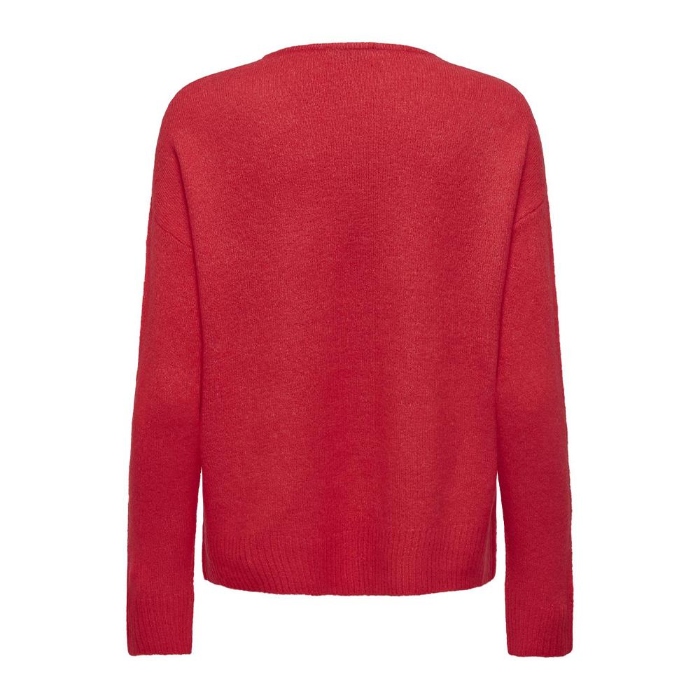 Pull Rouge Femme JDY Elanora vue 2