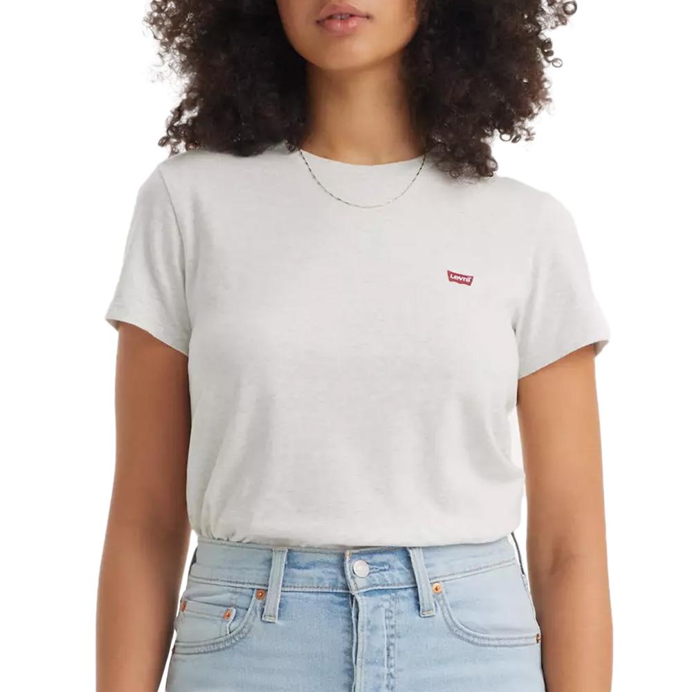 T-Shirt Gris Femme Levi's Perfect Blacks 39185 pas cher