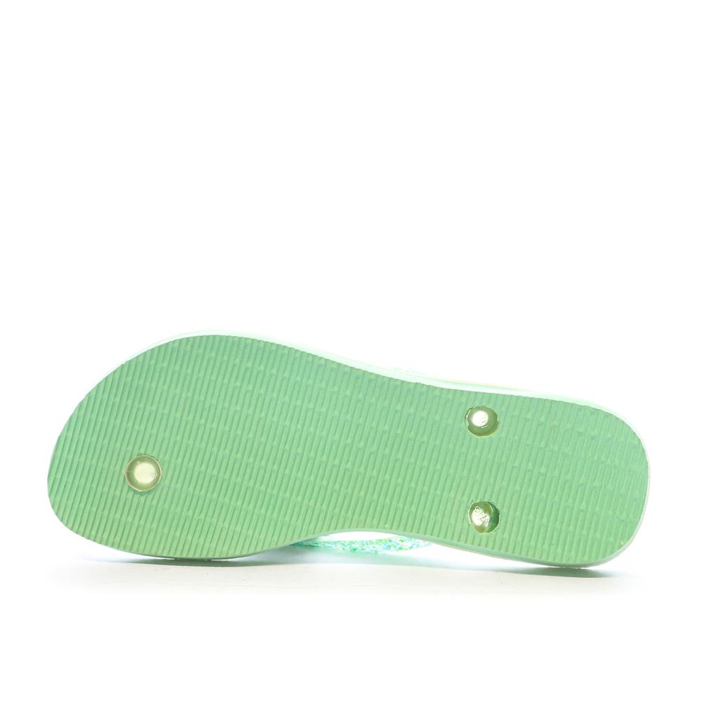 Tongs Vertes Femme Havaianas Hav Slim Glitter Flourish vue 2