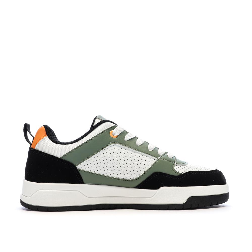 Kappa Logo Manis Jungen Sneakers Weiß/Grün/Schwarz Ansicht 2