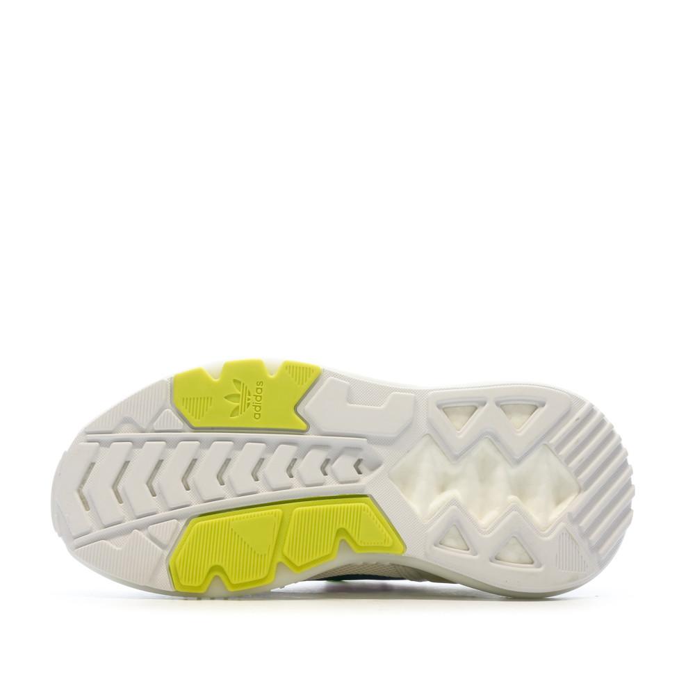 Baskets Écru Femme Adidas Zx 5k Boost vue 5