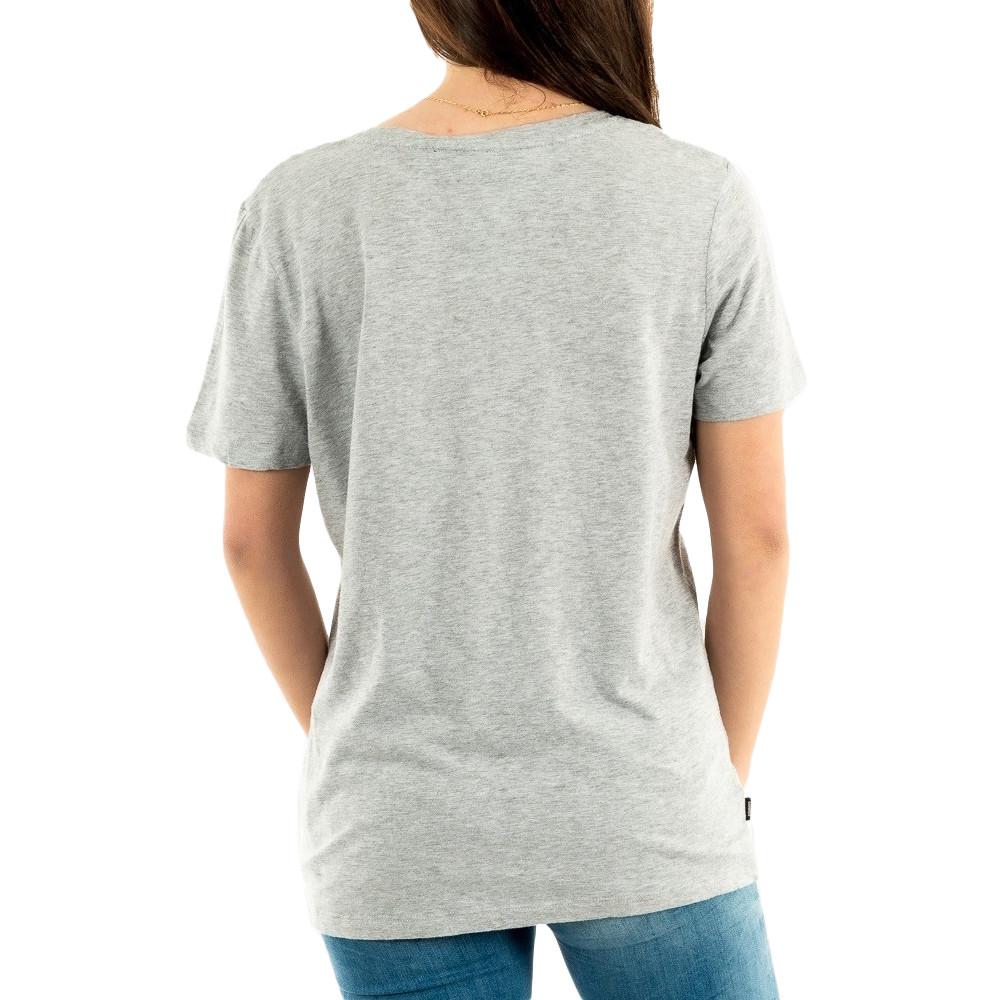 T-shirt Gris Femme Superdry Pocket V vue 2