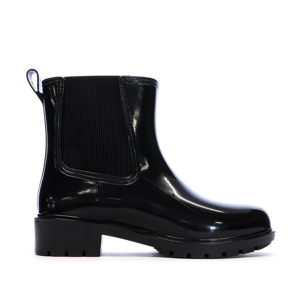 Bottes de Pluie Noir Femme Tommy Hilfiger Flag Hardware Rainbow vue 2