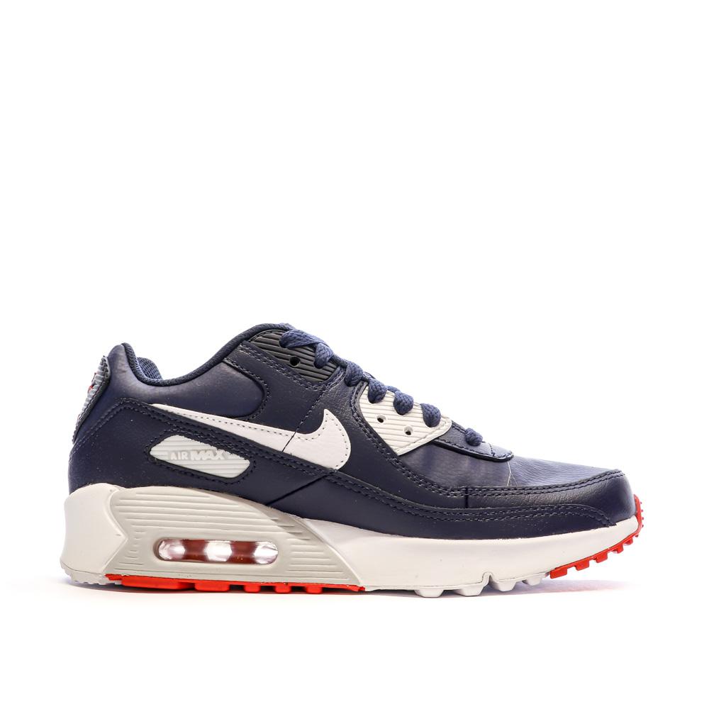 Baskets Marine Garçon Nike Air Max 90 vue 2