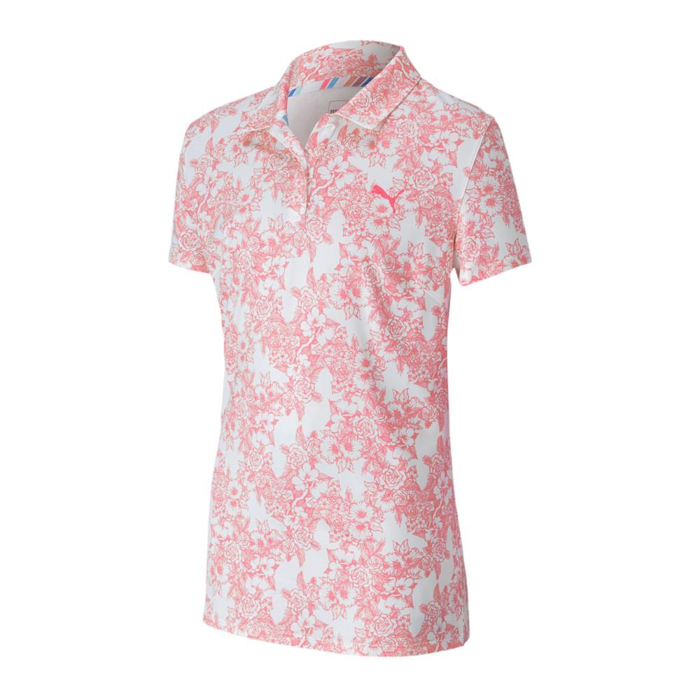 Polo à fleurs Rose Fille Puma Floral pas cher