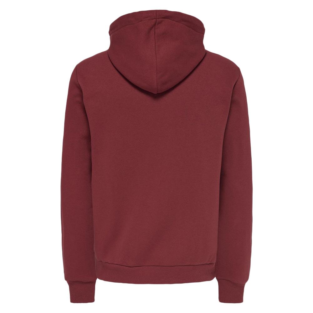 Sweat à Capuche Bordeaux Homme Only & Sons Ceres vue 2