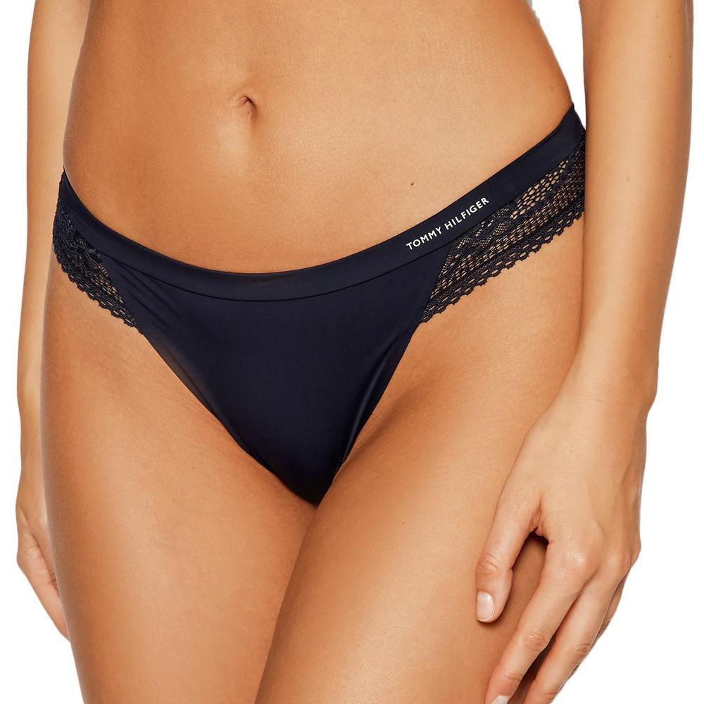 String Noir Femme Tommy Hilfiger Thongs pas cher
